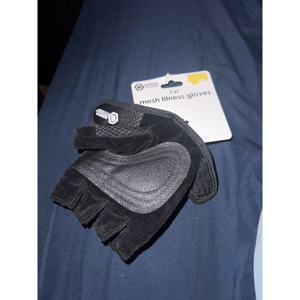 Series 8 Fitness Gloves L/XL Black Helps Protect Hands & Improves Grip N1